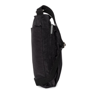 Unisex RFID Nylon Crossbody Shoulder Bag - Black