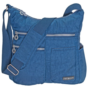 Crossbody Bag for Women with Anti Theft RFID Pocket - Blue