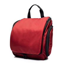 Medium Size Hanging Toiletry Bag with Detachable TSA Compliant Zipper Pocket & Swivel Hook - Red